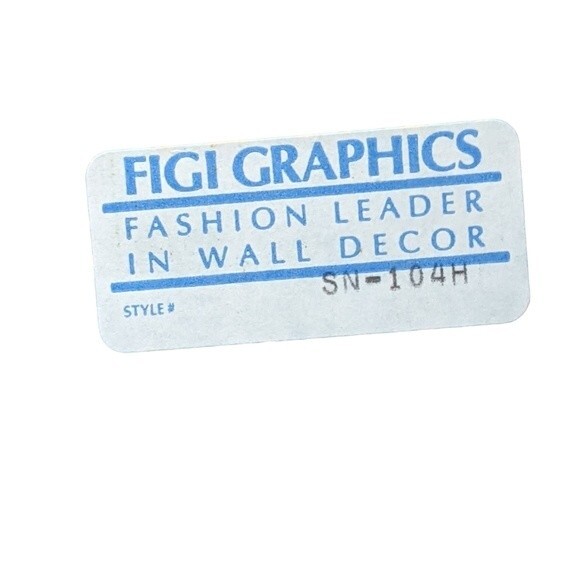 Hand cast paper flowers framed set of 2 Figi graphics signed vintage wall decore - Picture 4 of 9